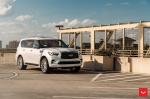 Infiniti QX80 5.6 Moonstone White on Vossen Wheels (HF6-1) 2019 года